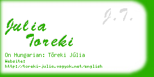 julia toreki business card