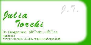 julia toreki business card